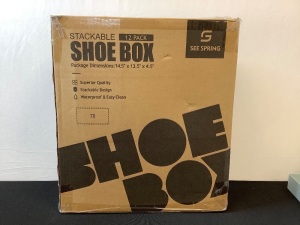 12 Pack, Stackable Shoe Boxes