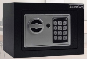 JUGREAT Safe Box with Light, 0.23 Cubic Feet