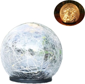 Solar Crack Glass Ball Ground Light