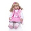 24" Beautiful Reborn Baby Doll with Golden Curly Hair - Appears New&nbsp;