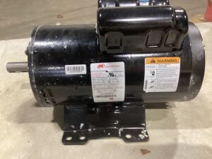 Ingersoll Rand  5HP 230/1 Air Compressor Motor, 47669474001 - Bracket Bent on One Side