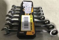 SAE 90-Tooth Combination Ratcheting Wrench Tool Set with Tray - Incomplete