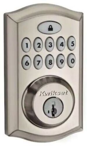 Kwikset SmartCode 913 Satin Nickel Electronic Deadbolt