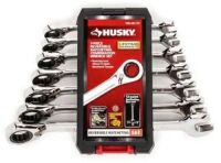 7-Piece Reversible Ratcheting SAE Combination Wrench Set