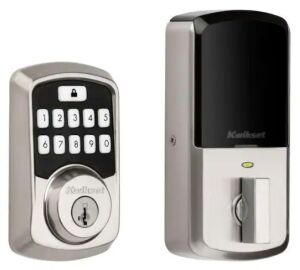  Kwikset Aura Satin Nickel Electronic Bluetooth Deadbolt