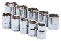 10-Piece 3/8" Drive Standard Metric Socket Set