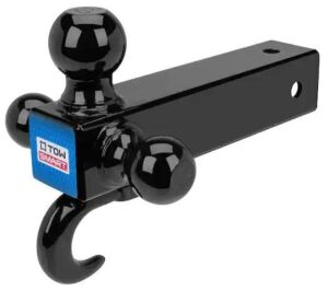 1-7/8", 2", and 2-5/16" Ball Diameters Adjustable Trailer Tri-Ball Mount with Hook - 14,000lb Load