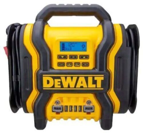 1600 Peak Amp Portable Car Jump Starter with 120 PSI Digital Air Compressor and 500W Inverter