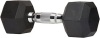 Lot of (2) Amazon Basics 15 lb Rubber Encased Hex Dumbbell Hand Weights - Appear New 