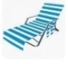Lot of 2, Microfiber Beach Chair Cover w/ Side Storage Pockets, 82.5x29.5in, Appears New