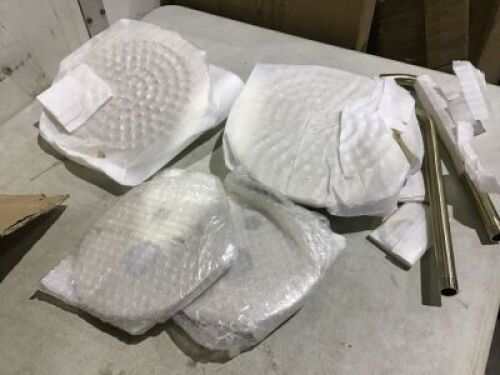 Lot of (2) Gold Rainfall Shower Faucets