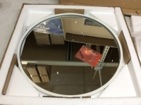 18" Round Metal Framed Wall Mirror - Appears New&nbsp;