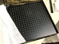 Large Matte Black Rainfall Shower Faucet