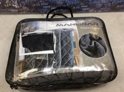 Manlinar Weighted Blanket - E-Comm Return, Appears New 