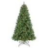 Pre-Lit Instant No Fluff Artificial Spruce Christmas Tree w/ Memory Branches, 12ft