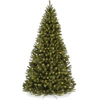 4.5' Pre-Lit Artificial Spruce Christmas Tree w/ Foldable Metal Base