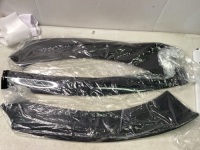 Glossy Black Front Bumper Lip Splitter Body Protector Kit for Ford Mustang 15-17, May Be Missing Hardware