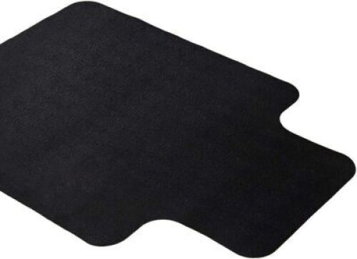 Black Office Chair Mat 47"x35"
