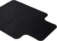 Black Office Chair Mat 47"x35"