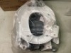 Double Elite Potty Training Seat w/ Ladder, White/Gray