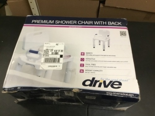 Drive Premium Shower Chair with Back - Appears New&nbsp;
