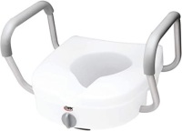 Carex E-Z Lock Raised Toilet Seat with Handles - Appears New&nbsp;