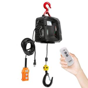 3 in 1 Electric Hoist with Wireless Remote Control ,110V Winch 1100lb