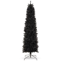 7.5ft Black Artificial Pencil Holiday Christmas Tree