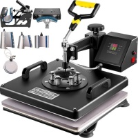 Vevor&nbsp;8-in-1 Combo T-shirt Heat Press Transfer 15"x15" Baseball Hat Machine Swing Away - Appears New&nbsp;