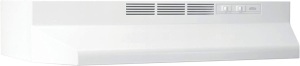 NuTone 30" Ductless Under-Cabinet Range Hood w/ Light, White