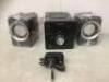 3-Piece Top&nbsp;Loading CD Shelf System w/ Bluetooth, Remote