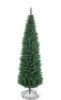 5 ft. PVC Unlit Artificial Slim Pencil Christmas Tree with Stand