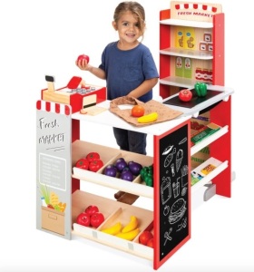 Kids Pretend Play Grocery Store Supermarket Toy Set w/ Accessories