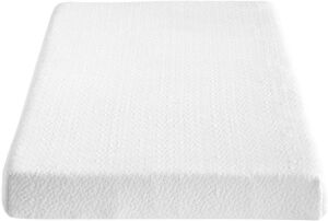 Classic Brands 4.5-Inch Memory Foam Replacement Mattress for Sleeper Sofa bed, Queen, White - Appears New