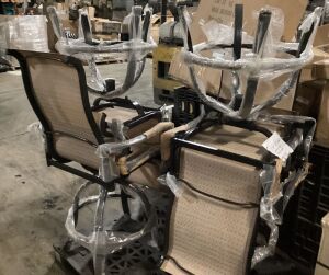 Lot of (4) Outdoor Counter Height Dining Chairs