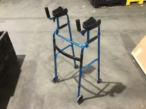 Stand Up Folding Rollator Walker with Arm Rests