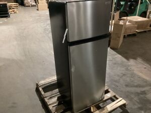 Vissani Stainless Steel Mini Refrigerator - Incomplete/Cosmetic Damage