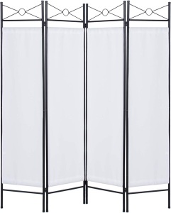 6ft 4-Panel Folding Privacy Screen Room Divider