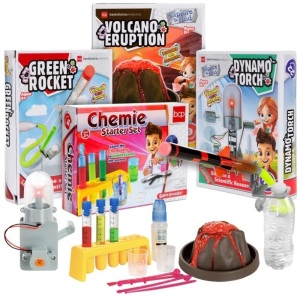 4-in-1 Science Project Kit, STEM & STEAM DIY Lab Experiments for Kids
