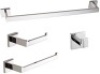 LuckIn 4 Piece Polished Chrome Bathroom Accessories Set, Easy Install - Appears New&nbsp;