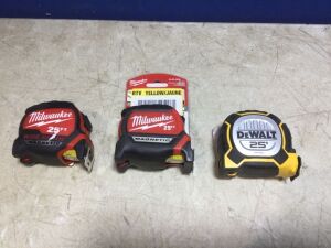 Lot of (3) Tape Measures