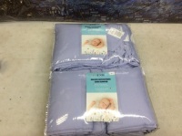 Lot of (2) Deluxe Microfiber Crib Bumper Sets - Appear New