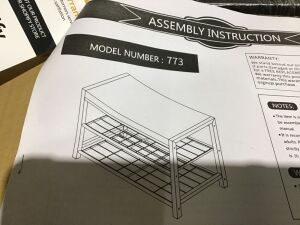 2-Tier Metal Shoe Rack 