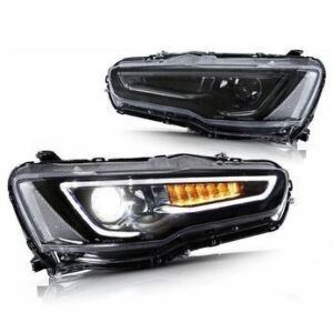 VLAND Dual Beam Projector Headlights for Mitsubishi Lancer EVO X 2008-2018