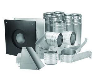 Duravent 3 In. Pellet Stove Vent Kit Stainless Steel