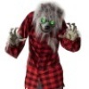 5ft Standing Werewolf, Howling Hudson Halloween Animatronic