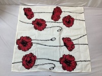 Set of 6 Poppy Flower Cloth Napkins,&nbsp;20x20 inch