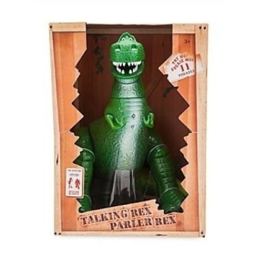 Disney Parks Exclusive Toy Story Talking Rex Dinosaur, 12" Action Figure - New in Damaged Box