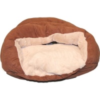SleepZone Cuddle Cave Pet Bed 22" Chocolate - New