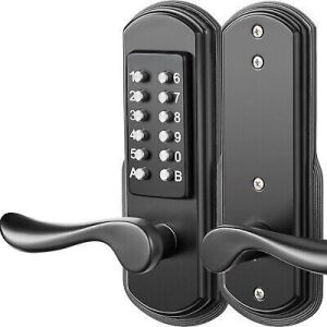 Lot of (2) Mechanical Smart Deadbolt Door Lock Keyless Entry 